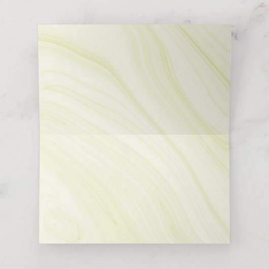 smaragdgroene bloemen gouden marmer plaatskaartje (Binnenkant ongevouwen)