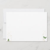 Smaragdgroene bloemenkroon vlinder Quinceanera Kaart (Achterkant)