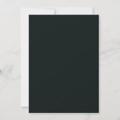 Smaragdgroene Blush Nachtelijke Bruiloft Kaart (Achterkant)