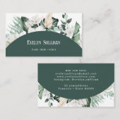 Smaragdgroene boog Visitekaartje (Voorkant / Achterkant)