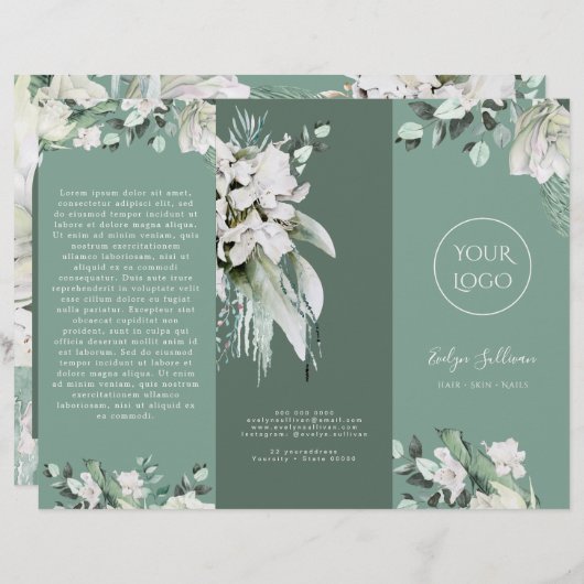 Smaragdgroene brochure (Voorkant / Achterkant)