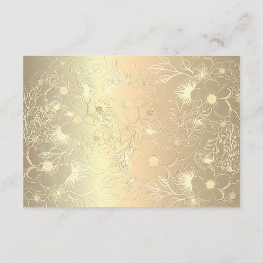 Smaragdgroene bruiloft Details Behuizing Kaart (Achterkant)