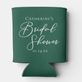 Smaragdgroene Bruiloft Uitnodiging Persoonlijk Blikjeskoeler (Achterkant)