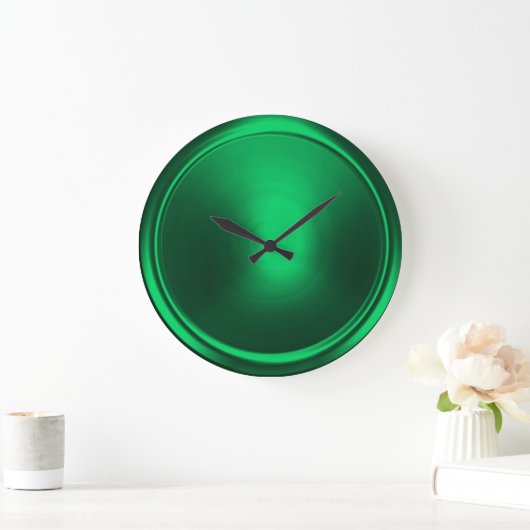 Smaragdgroene Button Grote Klok (Huis)