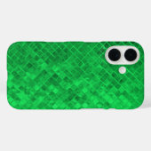 smaragdgroene diamant metalen tegels Case-Mate iPhone case (Achterkant (horizontaal))