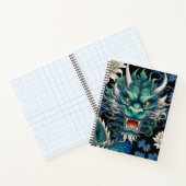 Smaragdgroene draak notitieboek (Binnen)