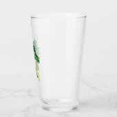 Smaragdgroene Draak Portret Kop Fantasie Glas (Links)