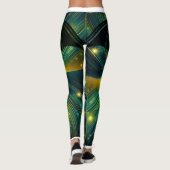 Smaragdgroene Draken Leggingen Leggings (Achterkant)