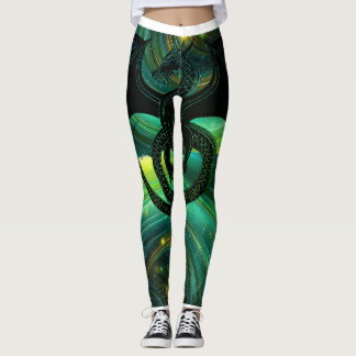 Smaragdgroene Draken Leggingen Leggings