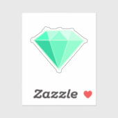 Smaragdgroene edelsteen. Sieraden. 55 Bruiloft Jub Sticker (Vel)