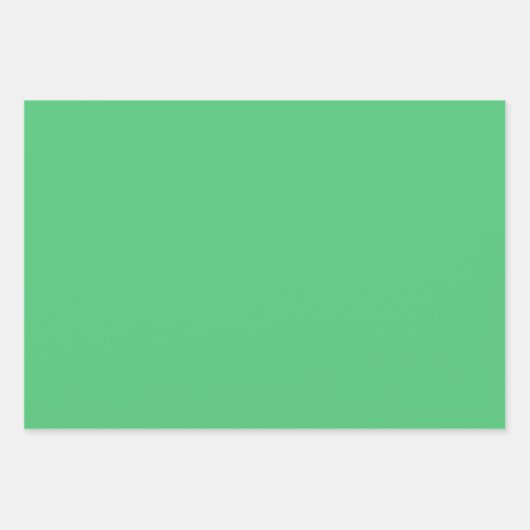 Smaragdgroene effen kleur | Klassiek | Elegant Inpakpapier Vel (Voorkant 2)