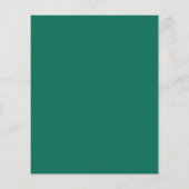 Smaragdgroene Elegante Budget Bruiloft Uitnodiging (Achterkant)