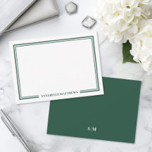 Smaragdgroene Elegante Monogram