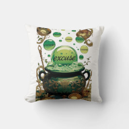 Smaragdgroene Excuses Ketel Grafische T-shirt Kussen