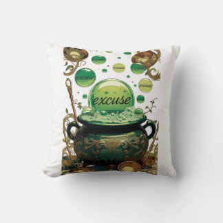 Smaragdgroene Excuses Ketel Grafische T-shirt Kussen
