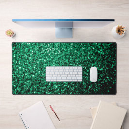 Smaragdgroene faux glitter schittert bureaumat