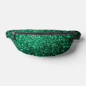 Smaragdgroene faux glitter schittert heuptasje (Liggend)