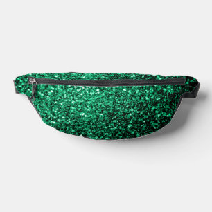 Smaragdgroene faux glitter schittert heuptasje