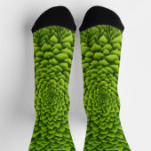 Smaragdgroene Fractale Bloem Sokken (Top)