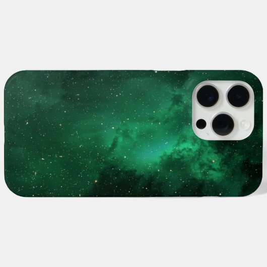 Smaragdgroene Galaxy-telefoonhoesje Case-Mate iPhone Case (Achterkant (horizontaal))