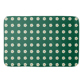 smaragdgroene gele en witte Buttercup Flowers Badmat