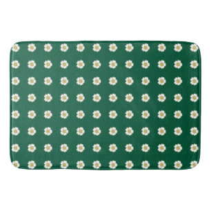 smaragdgroene gele en witte Buttercup Flowers Badmat