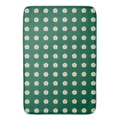 smaragdgroene gele en witte Buttercup Flowers Badmat (Voorkant Verticaal)