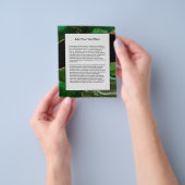 Smaragdgroene gemarmerde agaat moderne steen flyer (Hand)