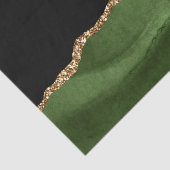 Smaragdgroene gemarmerde agaat moderne steen tissuepapier (Detail)