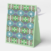 Smaragdgroene Getijde Kaleidoscoop Bedankdoosjes (Achterkant)