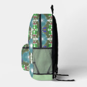 Smaragdgroene Getijde Kaleidoscoop Bedrukte Rugzak (Rechts)