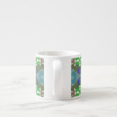 Smaragdgroene Getijde Kaleidoscoop Espresso Kop (Achterkant)