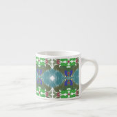 Smaragdgroene Getijde Kaleidoscoop Espresso Kop (Rechts)