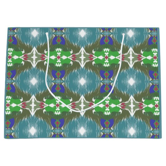 Smaragdgroene Getijde Kaleidoscoop Groot Cadeauzakje (Voorkant)
