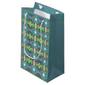 Smaragdgroene Getijde Kaleidoscoop Klein Cadeauzakje (Voorkant Gekanteld)
