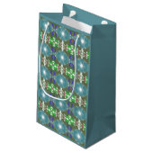 Smaragdgroene Getijde Kaleidoscoop Klein Cadeauzakje (Achterkant Gekanteld)