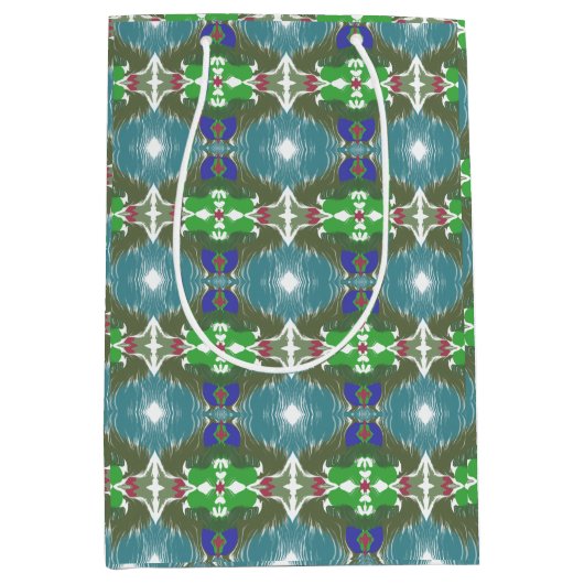 Smaragdgroene Getijde Kaleidoscoop Medium Cadeauzakje (Voorkant)
