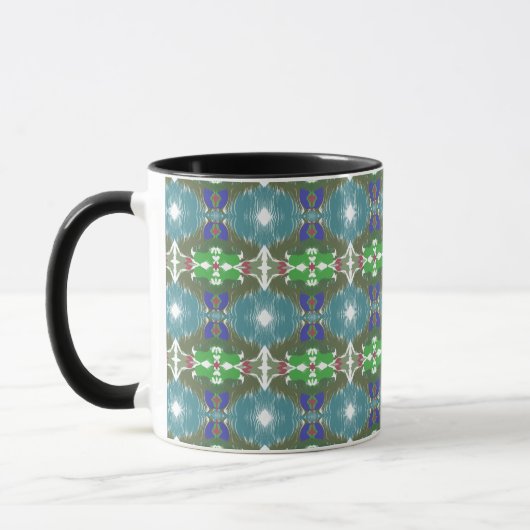 Smaragdgroene Getijde Kaleidoscoop Mok (Links)
