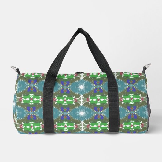 Smaragdgroene Getijde Kaleidoscoop Plunjezak (Voorkant)