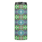 Smaragdgroene Getijde Kaleidoscoop Thermosbeker (Achterkant)
