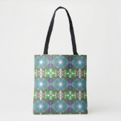 Smaragdgroene Getijde Kaleidoscoop Tote Bag (Voorkant)