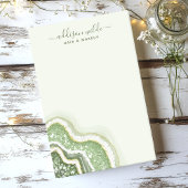 Smaragdgroene Glitter Agate Geode Luxe Zakelijk Post-it® Notes