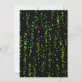 Smaragdgroene Glitter Drip Verrassing 50e Verjaard Kaart (Achterkant)