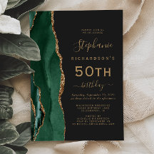 Smaragdgroene gouden agaat donker 50ste verjaardag