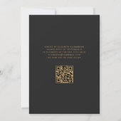 Smaragdgroene gouden agaat QR-code 50ste verjaarda Kaart (Achterkant)