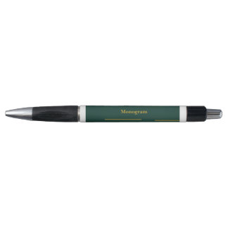 Smaragdgroene Gouden Geometrische Lijn Gepersonal Pen