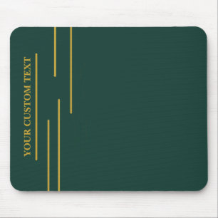 Smaragdgroene Gouden Geometrische Muismat