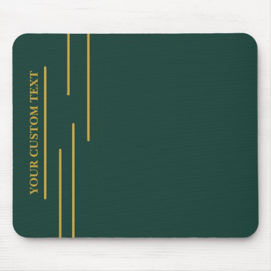 Smaragdgroene Gouden Geometrische Muismat (Voorkant)