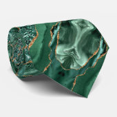 Smaragdgroene Gouden Glitter Halsdoek Stropdas (Opgerold)