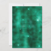 Smaragdgroene gouden jurk tiara luxe Sweet 16 Kaart (Achterkant)